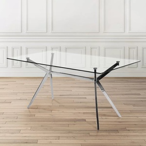 Modern Rectangle Marble Top <b>Dining</b> <b>Table</b> With Metal Legs Contemporary Design For Home <b>Dining</b> Room Furniture <b>Table</b> For <b>Dining</b> - Product Image 2