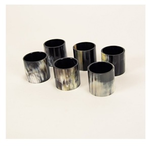 Cuerno de búfalo elegante mesa de comedor servilletero anillos para servilletero de madera personalizado vajilla producto antiguo para el hogar - Product Image 3