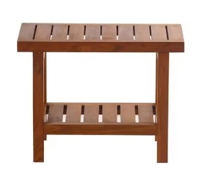 Ensemble de table ronde en fer moderne de 2 pièces avec revêtement en poudre noire en bois et en bas à emballage imbriqué fini - Product Image 4