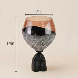 Jarrón de Flores de Metal y Vidrio de Fabricante Confiable para Decoración del Hogar de Primera Calidad que Muestra Artesanía Experta y Belleza Atemporal - Product Image 2