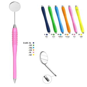 Silicone Mirror Handles Diagnostic Mirror Handles Mouth <b>Socket</b> Mirror With Silicone Handles <b>Single</b> End Diagnostic Tool - Product Image 3