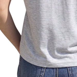 Camiseta Casual de Manga Corta para Mujer, Cuello Redondo, Algodón Suave, Tejido Slub, Top Básico, Uso Diario de Verano, Detalles de Lazo, Corte Ajustado, a la Moda - Product Image 6