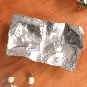 Bandeja decorativa ecológica de metal pulido plateado sostenible para cocina y uso doméstico para organización de especias - Product Image 2