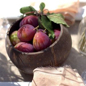 Bol en noix de coco durable, fait à la main, écologique, plat de service pour aliments, léger, naturel, fabricant en gros de noix de coco du Vietnam - Product Image 5