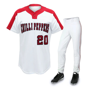 Uniformes de béisbol y sóftbol hechos a medida de secado rápido unisex camisetas y pantalones bordados de talla grande transpirable-OEM - Product Image 4