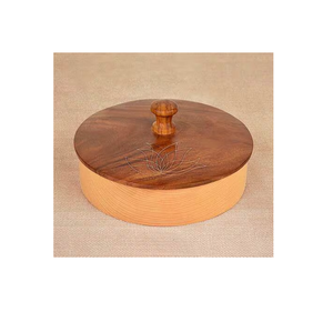 Olla de cazuela de madera con tapa Warm Keeper Serving Venta caliente Olla de madera Estuche caliente de alta calidad para usos festivos - Product Image 5