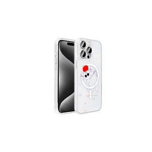 Coque de téléphone transparente antichoc compatible M-Safe avec motif de chien mignon pour iPhone 15 Pro Plus, motif de chien mignon - Product Image 1