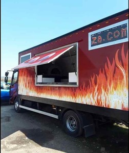 Mobile Food <b>Trailer</b> Truck Fully Catering Equipped Tow Bar Stainless Steel Street Vending Kitchen Box <b>Car</b> hotdog pizza Source - Product Image 2