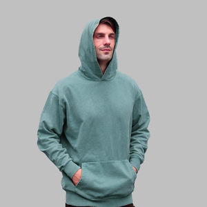 Sudadera con Capucha Extra Grande de Felpa Francesa Gruesa Personalizada al por Mayor, Sudadera con Capucha Esencial con Estampado Lavado Ácido para Hombre de Ako - Product Image 4