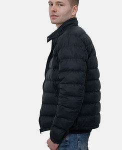 Chaqueta acolchada unisex personalizada para hombre, abrigo de invierno con diseño de burbujas, informal, de cuero, talla XL, con cremallera, fabricantes al por mayor para exteriores - Product Image 4