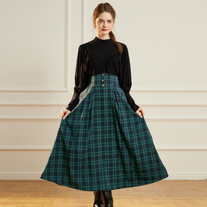 Custom <strong>Women</strong> Renaissance Swing <strong>Skirt</strong> Elastic Waist Flared A-Line Maxi Winter Plaid <strong>Tartan</strong> <strong>Skirt</strong> <strong>Women</strong> - Product Image 5