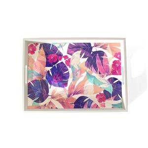 Plateau de finition en émail de haute vente au design attrayant Snacks sur mesure Plateau en métal de service sucré Plateau de service de forme personnalisée - Product Image 4