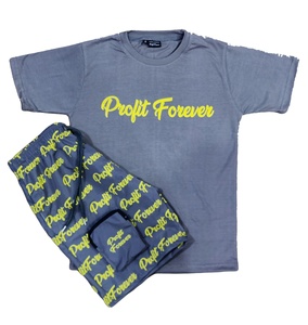 Ensembles de shorts sublimés streetwear d'été style homme, t-shirt à manches courtes et shorts décontractés, ensembles de shorts tendance pour hommes - Product Image 1