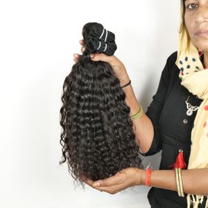 Extensiones de cabello indio alineado con cutícula virgen cruda rizada a precio de fábrica al por mayor paquete de cabello humano vietnamita - Product Image 4