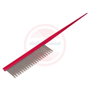 Peigne à poils pour chiens avec dents longues et courtes en acier inoxydable \ Peignes et brosses de toilettage professionnels pour animaux de compagnie - Product Image 3