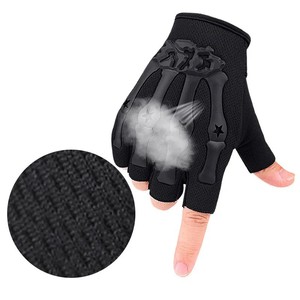Gant de cyclisme sublimé demi-doigt VTT absorbant les chocs randonnée sans doigts pour gants de cyclisme en cuir du Pakistan - Product Image 4