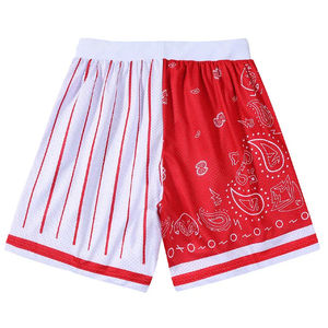Pantalones cortos de baloncesto de malla de poliéster personalizados para hombre, pantalones cortos de verano de secado rápido para correr, pantalones cortos transpirables de talla grande - Product Image 4
