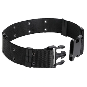 Cinturón de cintura con hebilla negra de plástico automático para exteriores de alta calidad, cinturón negro táctico ajustable para hombres - Product Image 3