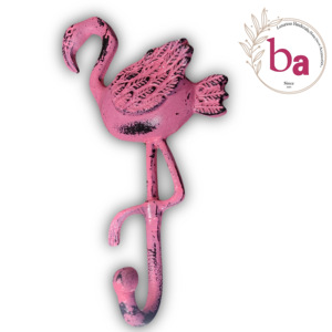 Flamingo Bird Pink Distressed Colour Wall <b>Coat</b> & Hat <b>Hooks</b> Keychain Hanger Very Cheap Wholesale Price Available - Product Image 2