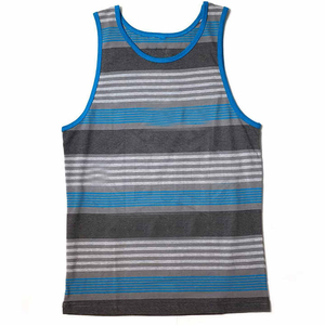 Vêtements de sport légers pour hommes, débardeurs sur mesure, col rond, respirant, tricoté, technique de lavage, logos personnalisés, haute qualité - Product Image 1