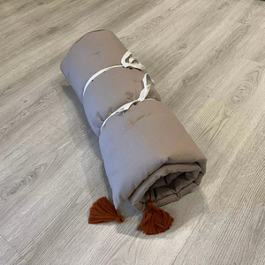 ROSEHAN Organic Raw Cotton 60x150cm All Seasons Portable Roll-Up Picnic Blanket <b>Sofa</b> Bench <b>Cover</b> <b>Seat</b> Mat - Product Image 1