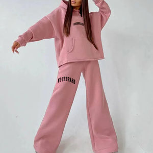 เสื้อแจ็คเก็ตมีซิปสำหรับผู้หญิงกางเกงจ็อกเกอร์ทรงสลิมชุดทันสมัยออกแบบมาสำหรับกีฬาการเดินทางในเลานจ์และกิจกรรมประจำวัน - Product Image 1