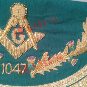 Delantal cuadrado y Brújula de Regalia masónica hecho a medida más vendido, uniforme ceremonial bordado, decoración de lentejuelas, insignia para coser - Product Image 2