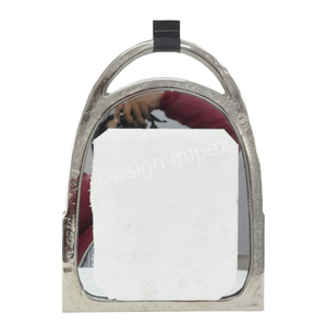 Espejo de estribo de caballo antiguo de latón, espejo de aluminio fundido más vendido, espejo decorativo de estilo ecuestre, estilo Vintage - Product Image 4