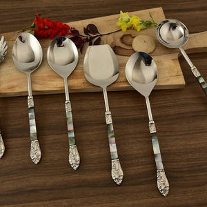 Couverts scandinaves Design Serveur à salade Couverts en métal poli brillant Disponible à la forme et à la taille personnalisées en acier miroir - Product Image 6