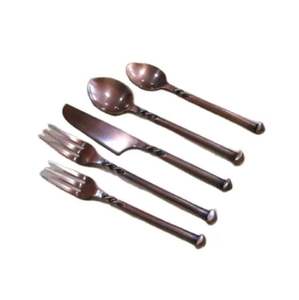 Recién llegado, juego de cubiertos de estilo Vintage Oriental y artesano de diseñador, cubiertos sostenibles para bodas, eventos navideños - Product Image 1