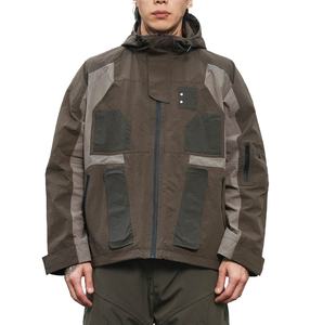 Chaqueta con Capucha Impermeable y Cortavientos para Hombre, de Alta Calidad, con Cierre de Cremallera y Cordón Ajustable, para Deportes de Invierno y Actividades al Aire Libre, Resistente al Agua, Diseño Colorblock, 2026 - Product Image 1