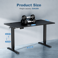 Table de travail moderne à hauteur réglable, bureau électrique assis-debout automatique, table électrique pour ordinateur à domicile, table électrique pour bureau