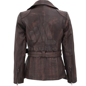 Veste en cuir pour femme, résistante au vent, respirante, écologique, de haute qualité, personnalisable, meilleur design, ventes chaudes - Product Image 2
