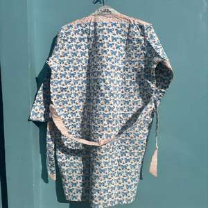 Indian Handmade Vintage Cotton Kantha <b>Kimono</b> Lightweight Women's Long Coat & Unisex Jacket Winter Wear Gift for Her - Product Image 4