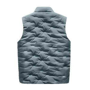 Gilets rembourrés sans manches taille plus OEM fabriqués en usine Zip-Up Propre votre conception col montant poches cousues gilets bouffants vêtements de sport - Product Image 2