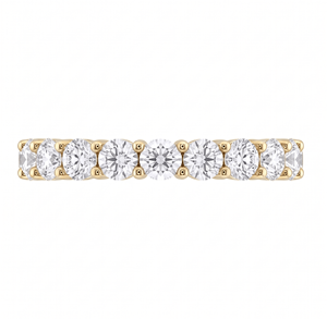 Bague de fiançailles en diamant taille ronde pour femme, classique, avec diamants naturels et de laboratoire - Product Image 3