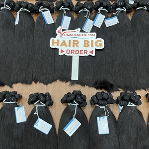 PAQUETES DE CABELLO CRUDO: Extensión de cabello humano vietnamita Cabello sin procesar Los colores negros naturales pueden decolorar y teñir - Product Image 2
