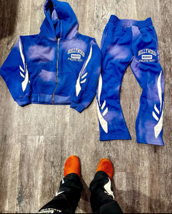 Ensemble de pantalons de survêtement à capuche pour hommes de haute qualité Costume de sport avec logo personnalisé pour la piste de jogging comprend un pantalon Survêtements deux pièces - Product Image 4