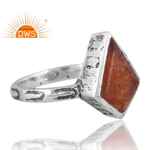 Último diseño 925 anillo de piedras preciosas de cuarzo de fresa Natural de plata proveedor de joyería personalizada para mujeres regalo para ella - Product Image 4