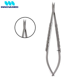 Tijeras de Precisión con Mango Redondo Recto de 7 Pulgadas, Tijeras Afiladas con Resorte para Dar Forma y Recortar Cejas y Pestañas de INNOVAMED - Product Image 5