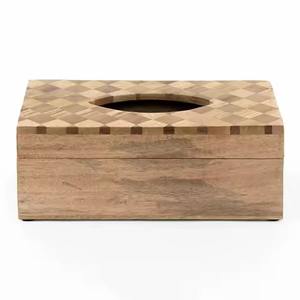 Rustic Solid Wood <b>Tissue</b> <b>Box</b> Dispenser Decorative Napkin Case for Home - Product Image 6