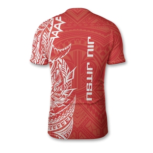 Chemise à manches courtes imprimée sur mesure Rash Guard haut de bain en spandex pour hommes/femmes vêtements de surf anti-UV production rapide bas quantité minimale de commande - Product Image 6