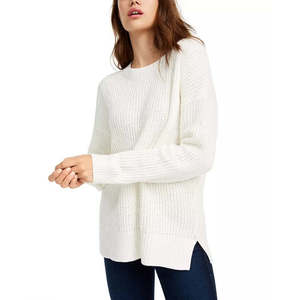 Cardigan in ciniglia rosa taglia grande per ragazze, traspirante, bianco, con logo frontale, stile casual Y2K, per autunno inverno - Product Image 1