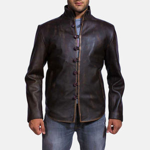Veste de moto classique en cuir confortable à manches longues bleue de haute qualité décontractée imperméable à bas prix en gros - Product Image 6
