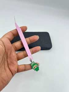 Pinzas con abalorios de impresión Labubu más vendidas, extensión de pestañas de acero inoxidable sostenible, puntas de fibra duraderas de precisión, colores personalizados - Product Image 3