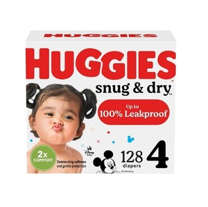 ผ้าอ้อมเด็กฮักกี้ส์ สแน็คแอนด์ดราย ไซส์ 4 (22-37 ปอนด์) 128 ชิ้น - Product Image 5