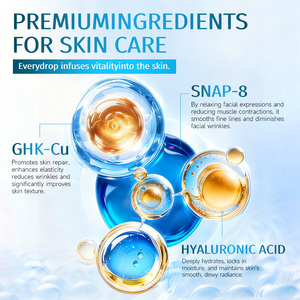 Suero Facial Coreano OEM ODM para Reafirmar y Reparar la Piel, Serie <span class=keywords><strong>de</strong></span> Péptidos <span class=keywords><strong>de</strong></span> Cobre Azul GHK-Cu con Ácido Hialurónico, Estimula el Colágeno - Product Image 2