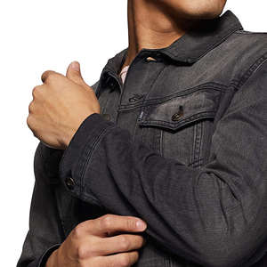 เสื้อแจ็คเก็ตยีนส์สไตล์ใหม่ราคาขายส่งสําหรับผู้ชายมีสไตล์ 2023 เสื้อแจ็คเก็ตยีนส์ผู้ชายออกแบบใหม่ที่กําหนดเอง - Product Image 5