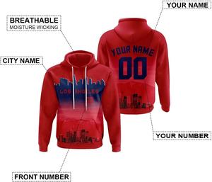 Sweat à capuche de baseball personnalisé sweat-shirt sublimé nom personnalisé conception solide XS-XL taille tricoté pour hommes femmes jeunes pour l'automne - Product Image 2