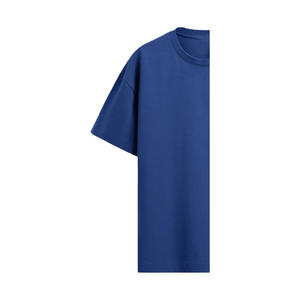 เสื้อยืดแขนสั้นคอกลมไซส์ใหญ่สำหรับผู้หญิง ผ้าฝ้ายออร์แกนิค 100% ระบายอากาศได้ดี เป็นมิตรกับสิ่งแวดล้อม สีน้ำเงินลำลอง - Product Image 6